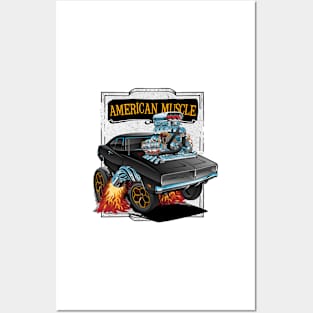 American Muscle Car Posters and Art